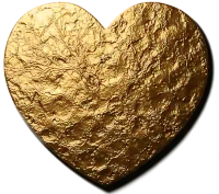 a golden calf heart